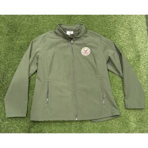 VA Department of Veteran Affairs U.S Women's Green Full Zip Up Jacket‎ 2XL XXL